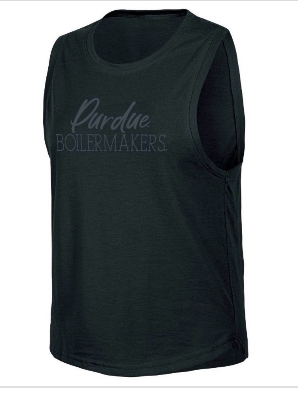 NWT Women’s Black Purdue Boilermakers Tonal Tank Top Sz S 4/6
